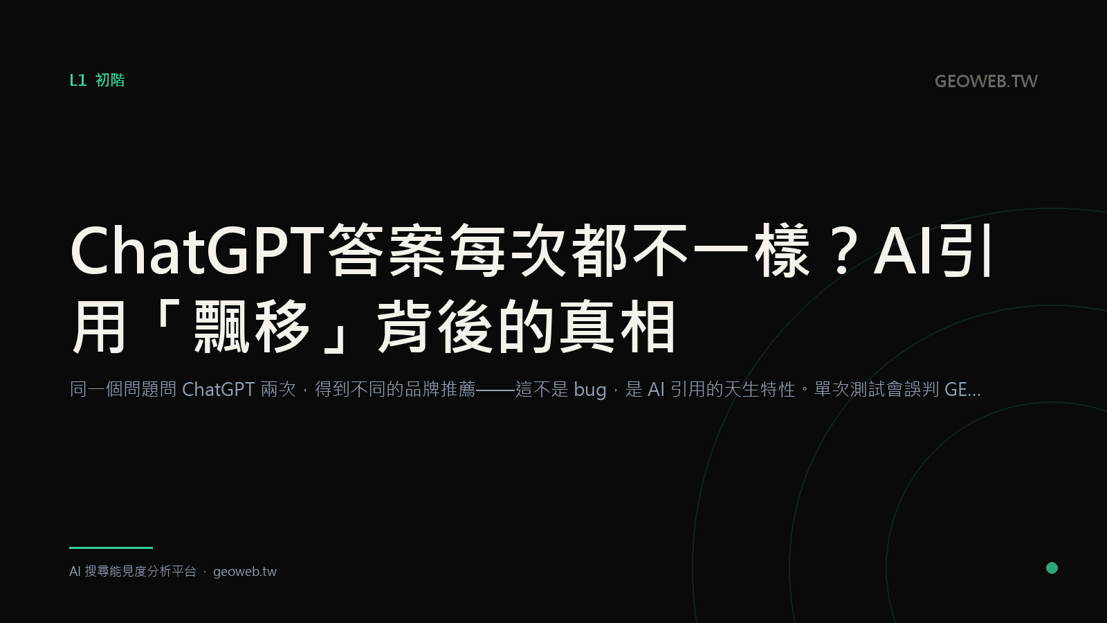Does ChatGPT Give You a Different Answer Every Time? The Truth Behind AI Citation "Drift"