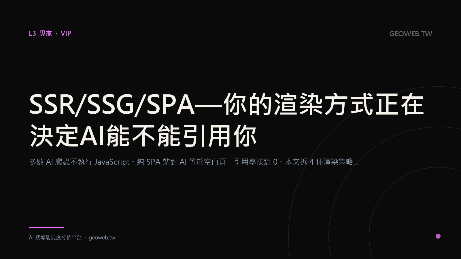 SSR / SSG / SPA — Your Rendering Strategy Decides Whether AI Can Cite You